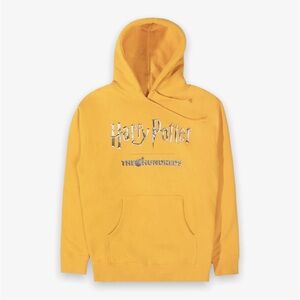 Brand New The Hundreds X Harry Potter Title Pullover Hoodie In Gold. Men’s Large